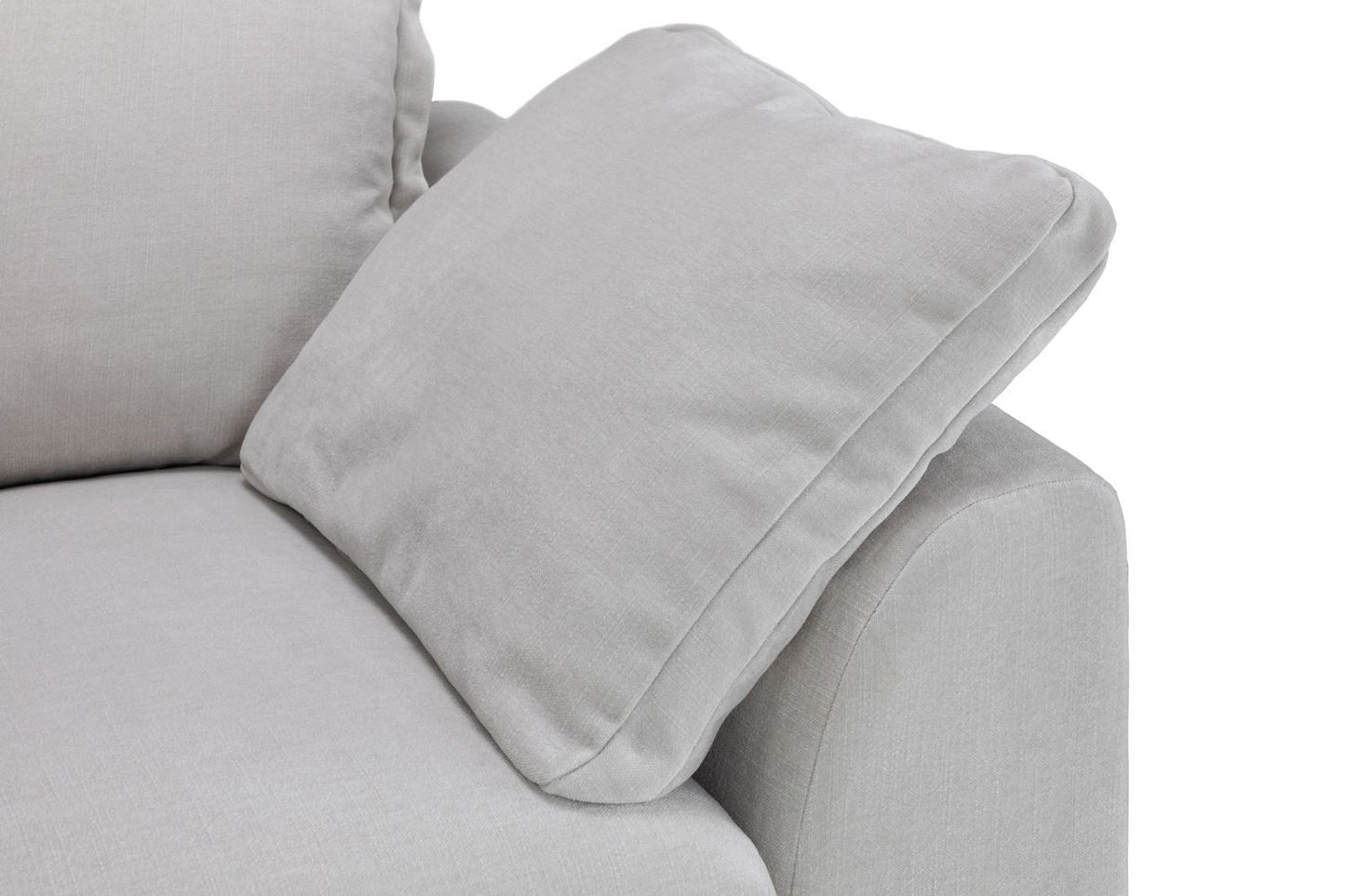 Natural Fabric Upholstery Large Corner Sofa