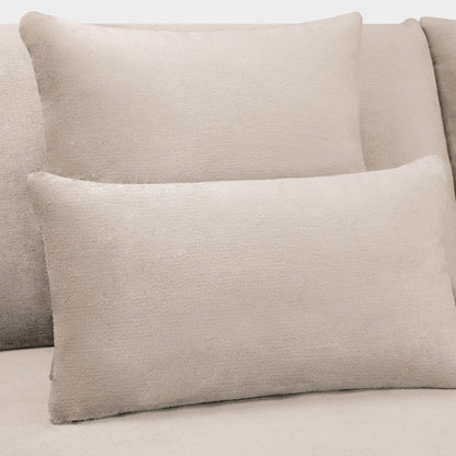 Mocha Velvet Large Corner Group Sofa 5 Seater