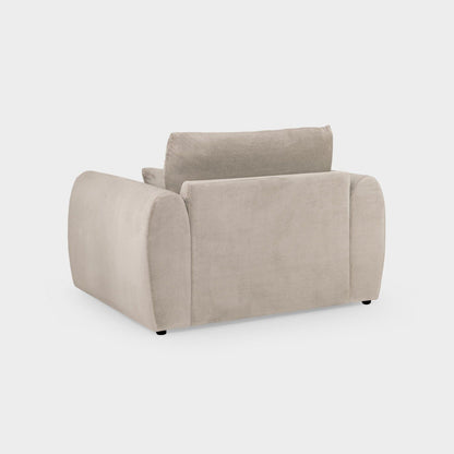 Mocha Velvet Upholstery Armchair