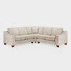 Stone Woven Fabric Large Corner Group Sofa