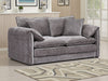 Grey Chenille Fabric 2 Seater Sofa Standard Back